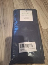 Biscayne bay Hotel Quality Fabric Shower Curtain Liner 72 Inch by 72 Inch,navy