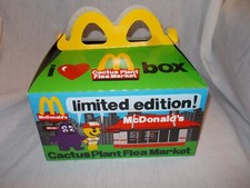 McDonalds Adult Happy Meal Cactus Plant Flea Market Box  Toy