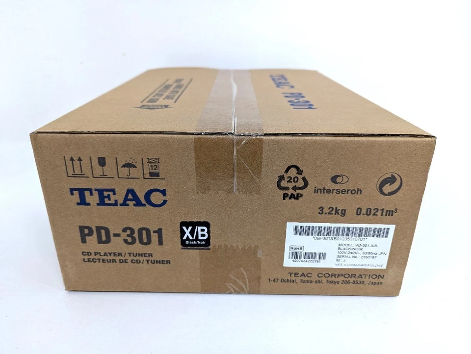 Teac PD-301-X/B CD Player With Wide FM Tuner USB Color Black Brand New - Image 2 of 4