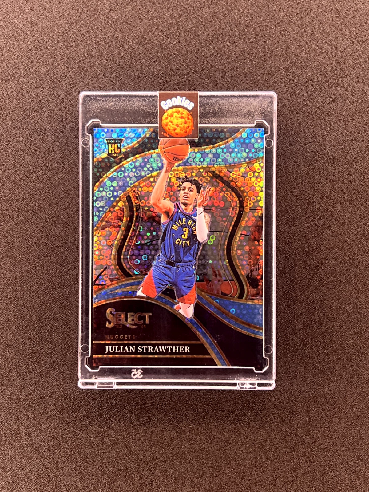 2023 Select JULIAN STRAWTHER Courtside Light Blue Disco /99 #283 Denver Nuggets