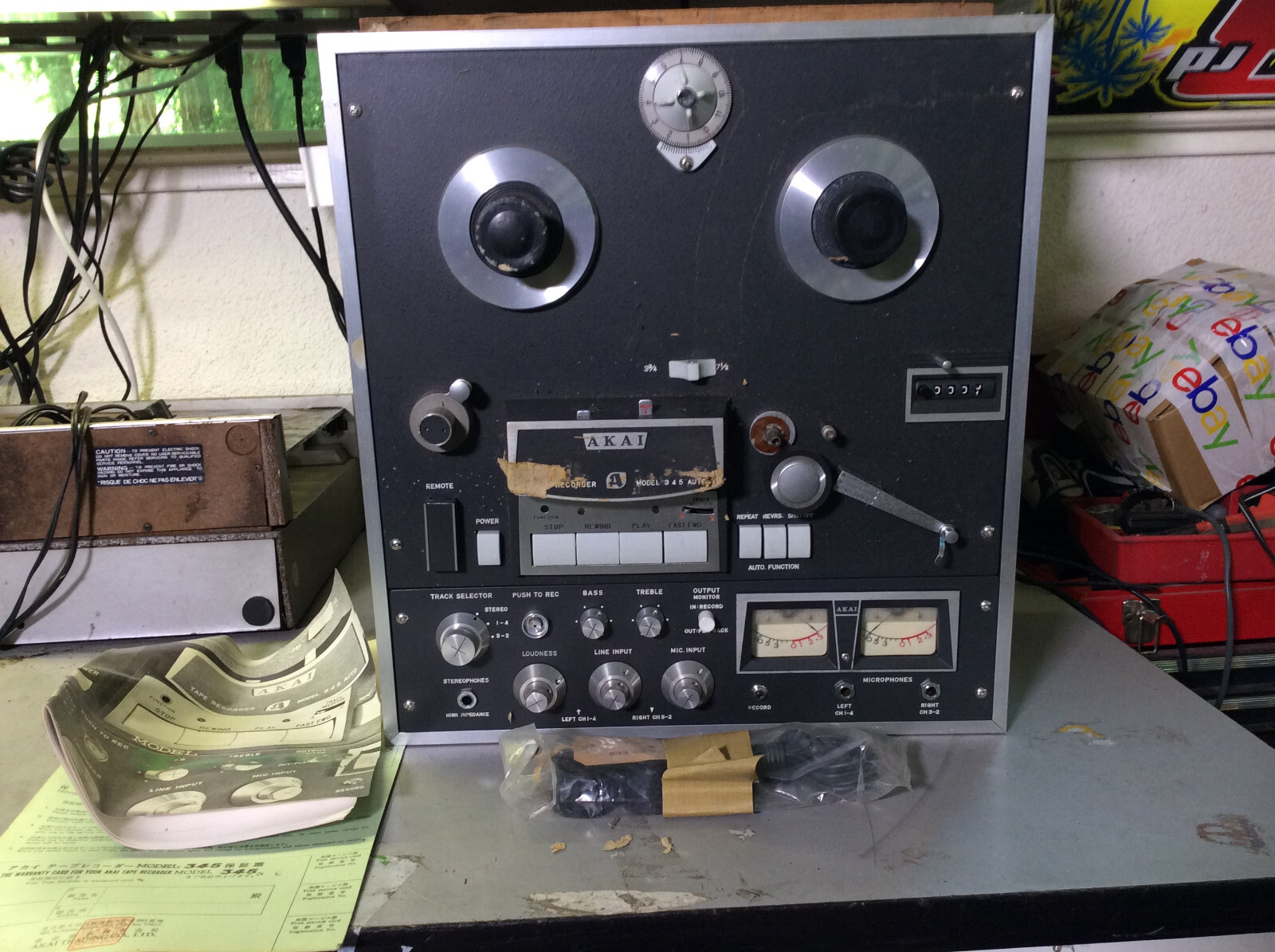 Akai 345 vintage audio equipment - eBay listing photo 1