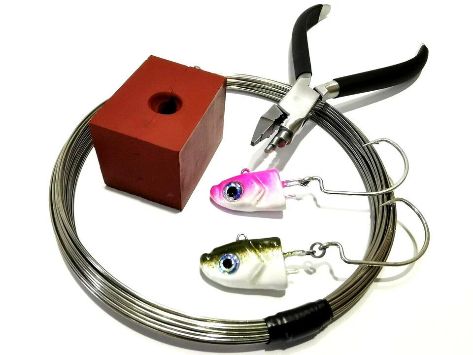 Kit de cabezal de plantilla: molde de gancho incorporado de cabeza de plantilla de 20 g + alambre de acero inoxidable + alicates Foto 4 de 4