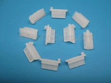 NEW 10x Anti Dust Cover Black Flex Soft Plastic Plug For USB Port Protection CLR