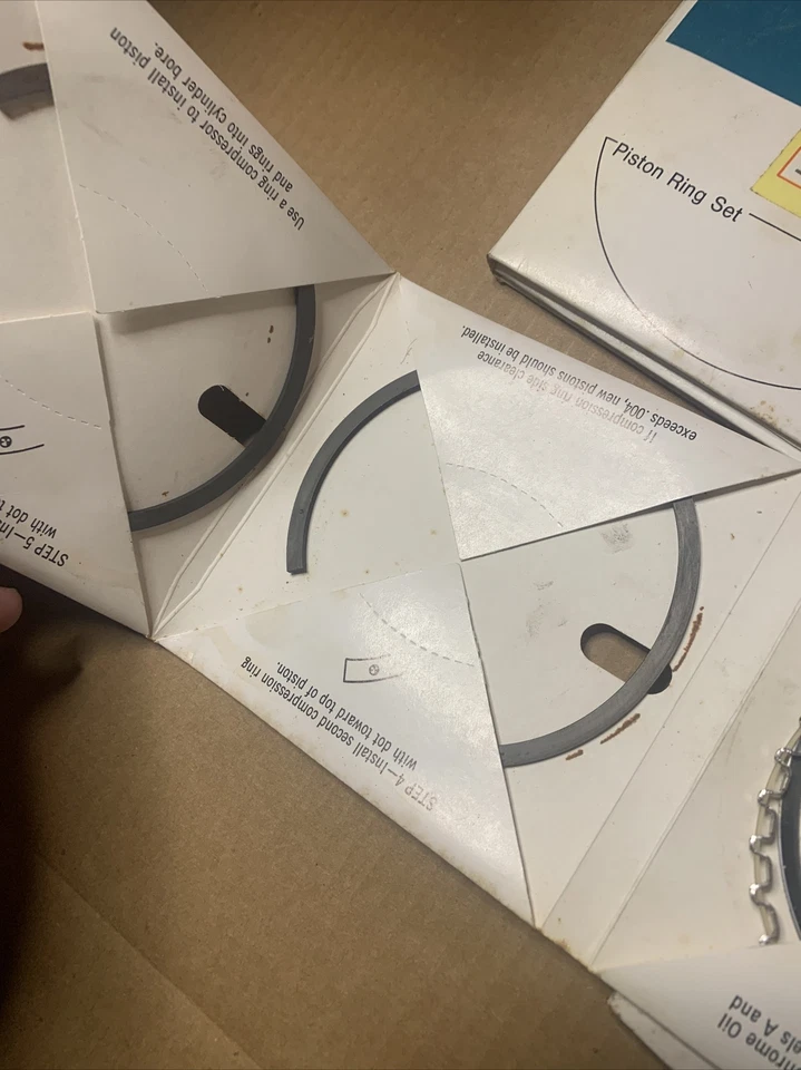 Новый из старых запасов комплект поршневых колец двигателя подходит для Pontiac Firebird Grand LeMans LeMans 1976-1990 годов выпуска - Изображение 3 из 4