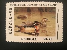 ICOLLECTZONE US Georgia 1990 VF NH Duck Stamp
