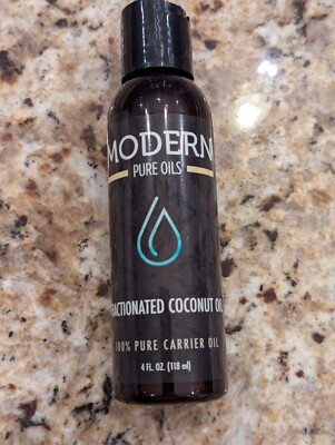 Modern Pure Oils Fractionated Coconut Oil 100% Pure Carrier Oil 4 fl oz