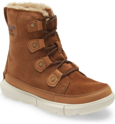 NEW SOREL Explorer II Joan Waterproof Faux Fur Lined Boot US