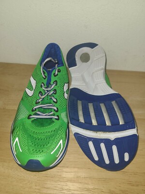 Newton Mens Gravity V5 M000116 Green Running Shoes Lace Up  display picture 1