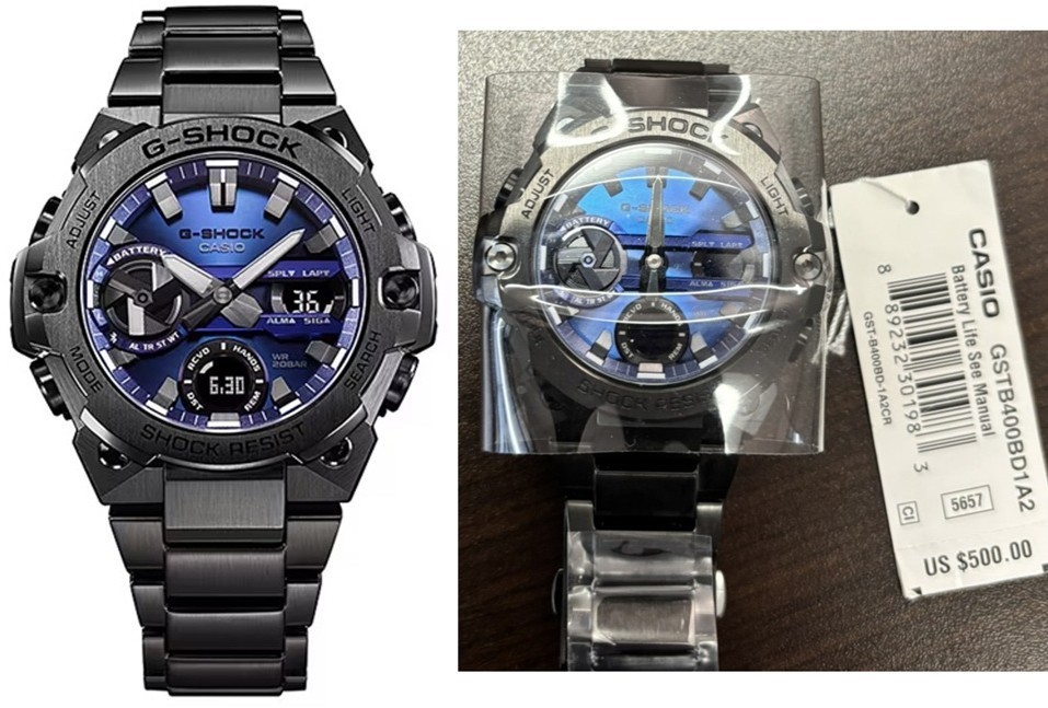 NEW Casio G-SHOCK GST-B400BD-1A2 G-STEEL Black Stainless Carbon Fiber NIB