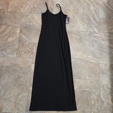 NWT No Boundaries Black Spaghetti Strap Maxi Dress Size M 7-9