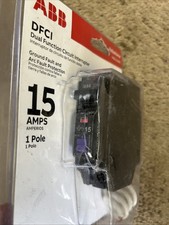 ABB 15 amperios monopolo doble función falla de arco/disyuntor GFCI (THQL1115DFA)