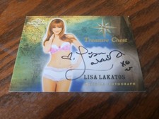 2015 Benchwarmer Treasure Chest Autograph Gold Foil Lisa Lakatos Auto Playboy