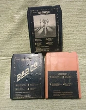 Lot of (3) Bad Company  Burnin' Sky  8 Track Tape - Pad and Splice Good
