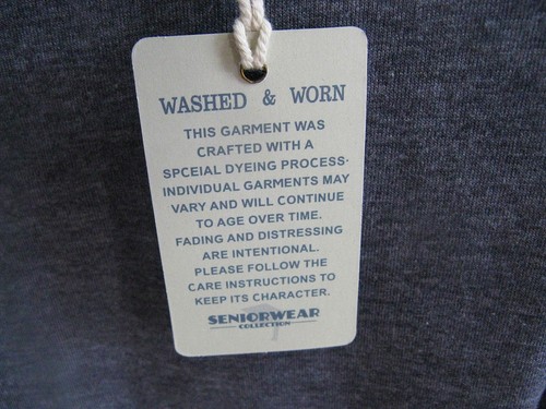 Men’s Gray Soft Pullover Tee Sz 2XL by Seniorwear Collection Senior Burnout NWT - Picture 4 of 4