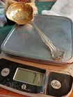Gorham Sterling CROMWELL Pierced Berry Spoon Gold Wash 7 3/4” 71g Antique
