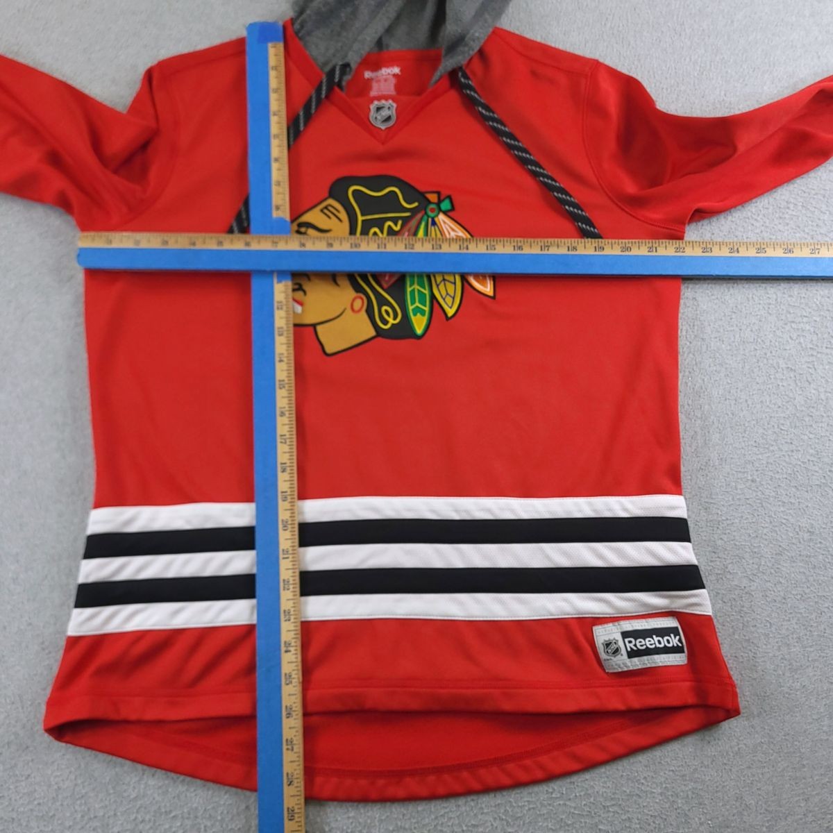 Chicago Blackhawks Hoodie Jersey Womens XL Red Reebok NHL Sweatshirt Pullover thumbnail 7