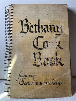 #ad Sioux Falls SD Auxiliary of Bethany Church Ethnic Scandinavian Vtg 1960 Cookbook $9.98