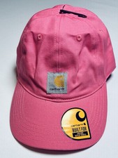Carhartt Kids Signature Canvas Baseball Cap Pink Lemonade One Size NEW