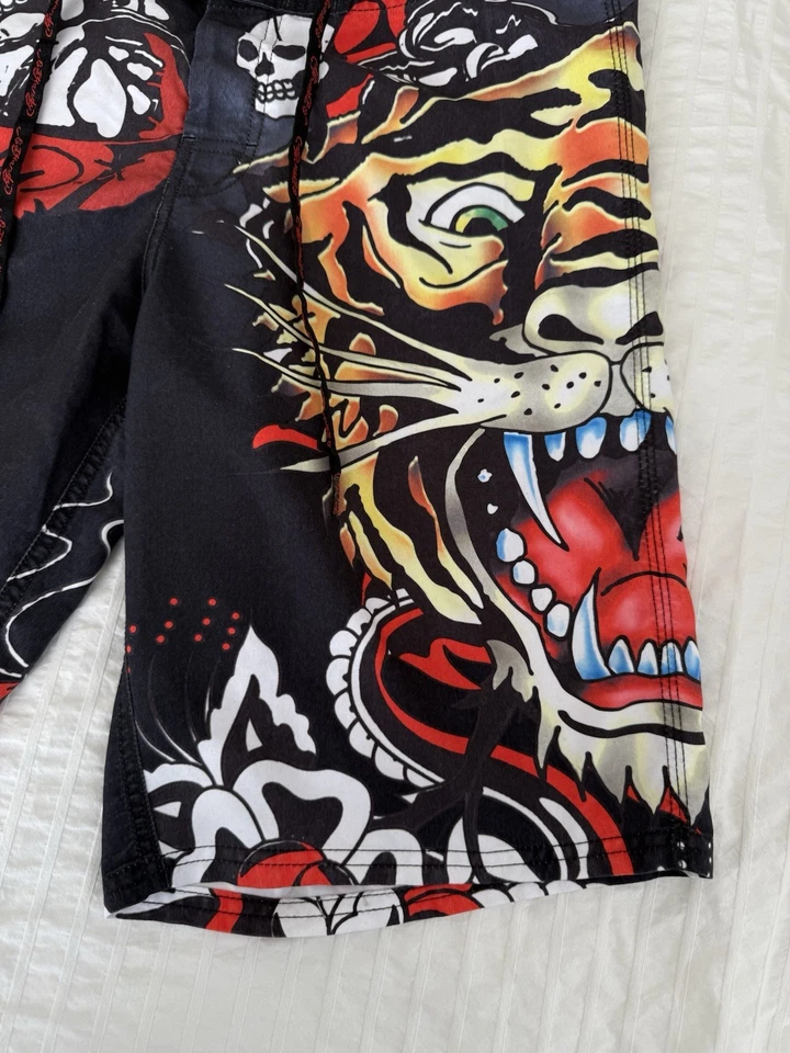 Bañador corto para hombre Ed Hardy de Christian Audigier Y2K talla 30 Foto 3 de 4