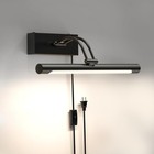Picture Light Plug in for Wall,14inches 4000K Adjustable Black Led Picture Li.