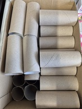 50 Empty Toilet Roll Cardboard Tubes Inners School, Craft, Gardening, Seedlings