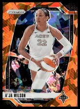 2024-25 Prizm Orange Ice Prizms A'Ja Wilson Las Vegas Aces #86