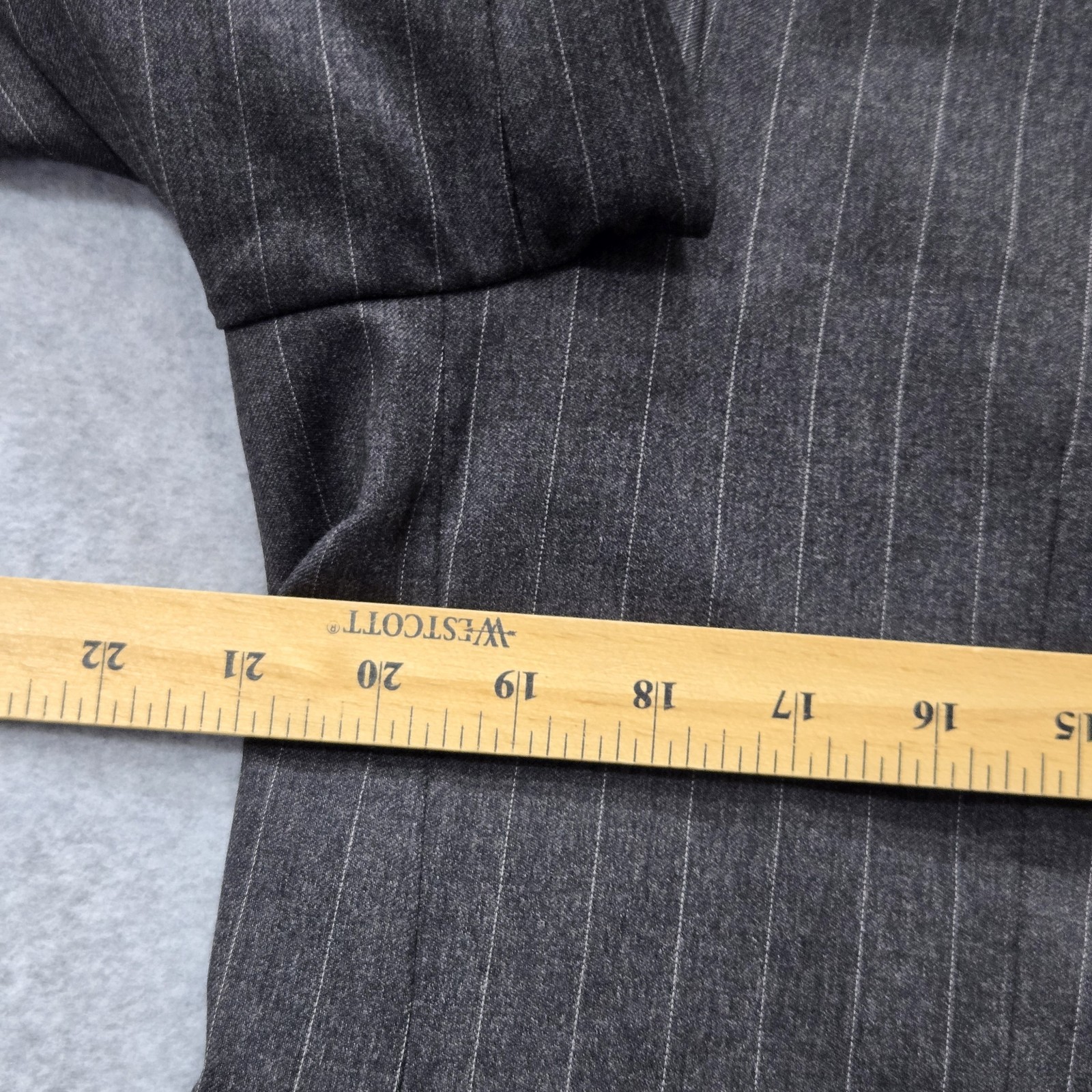 Lauren Ralph Lauren Blazer Mens 46 Long Pinstripe Wool Suit Jacket thumbnail 15