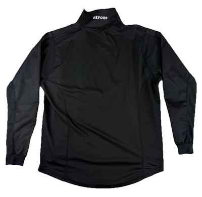 Oxford Chillout Cool Max Pullover Top Mens Large Black Neck Zipper Motorcycle