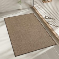 Bathroom Rugs Mat 24x17, Ultra Thin Non Slip Bath Mat Small Quick Dry Absorbe...