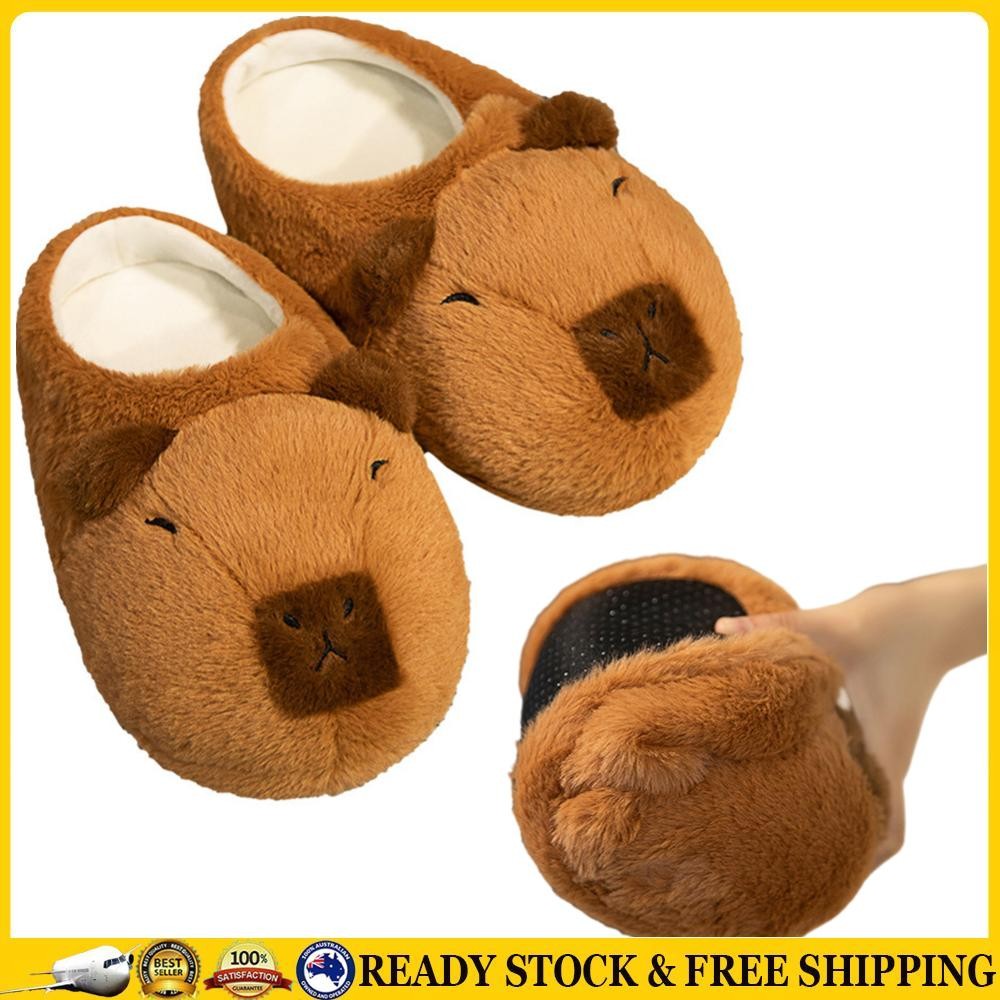 APL Dolci Pantofole Capybara da Donna Comode Calde Peluche per Interni ~