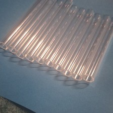 Glass Tubes 12 Piece, Reusable Glass Straws 4 Inch Long, OD 10 mm, Thickness ...
