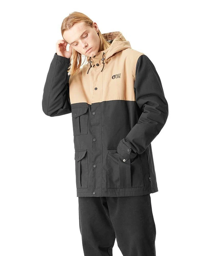 NWT Mens Moday Hooded Jacket Picture Organic Jacket Size: Medium