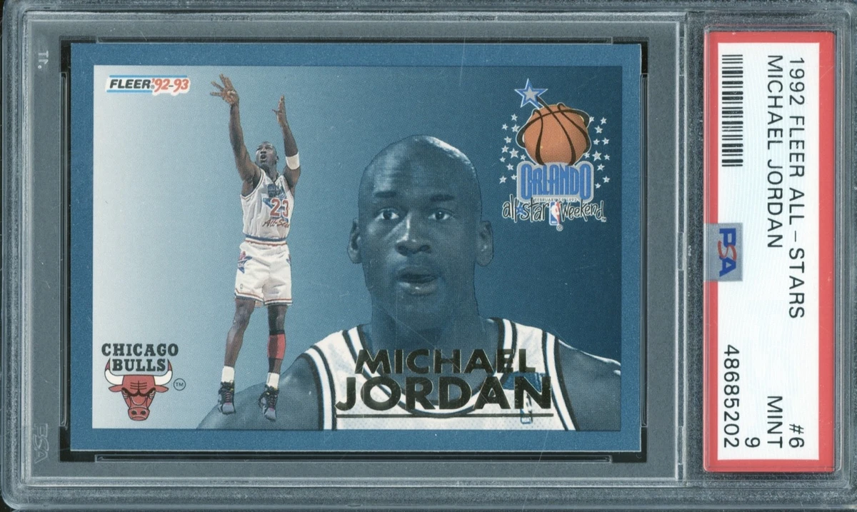 [お正月セール] 1992 Fleer マイケル ジョーダン PSA-9 美品！ お正月セール] 1992 Fleer マイケル ジョーダン PSA-9 美品！
