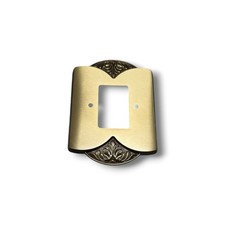 Placca Bticino Piuma Vintage Valli & Colombo Novia 2 Posti interruttore  in otto