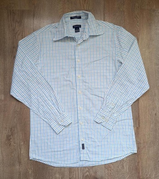 Men Gant Shirt White Cotton 38 / M / 46 #7XJ6