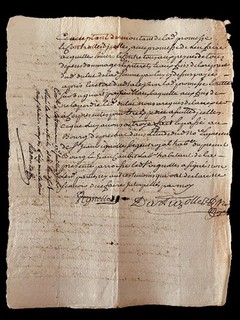 Old Paper Manuscript from 1760
