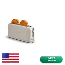 Bella 2 Slice Slim Toaster Fits-Anywhere Kitchenware 6 Setting Shade Control