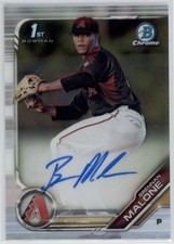 2019 Brennan Malone Bowman Chrome 1st Bowman  Auto  RC     #CDA-BM (D599)