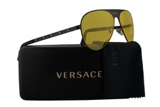VERSACE Pilot Sunglasses VE2189 126185 59mm Black / Yellow Lens