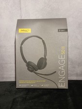 New / Jabra Engage 50 II Wired Stereo Headset - Noise-Cancelling 3-Mic...