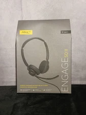 New / Jabra Engage 50 II Wired Stereo Headset - Noise-Cancelling 3-Mic...