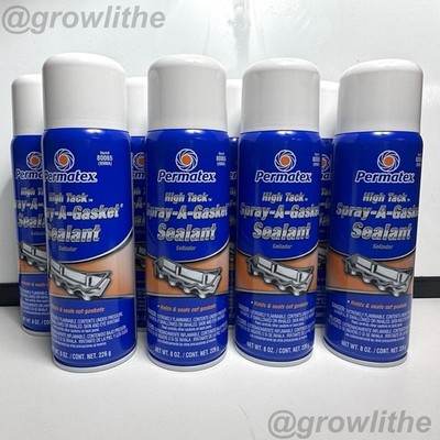 Permatex 80065  High Tack Spray-A-Gasket Sealant, 8 Ounce Can 8 PACK NEW