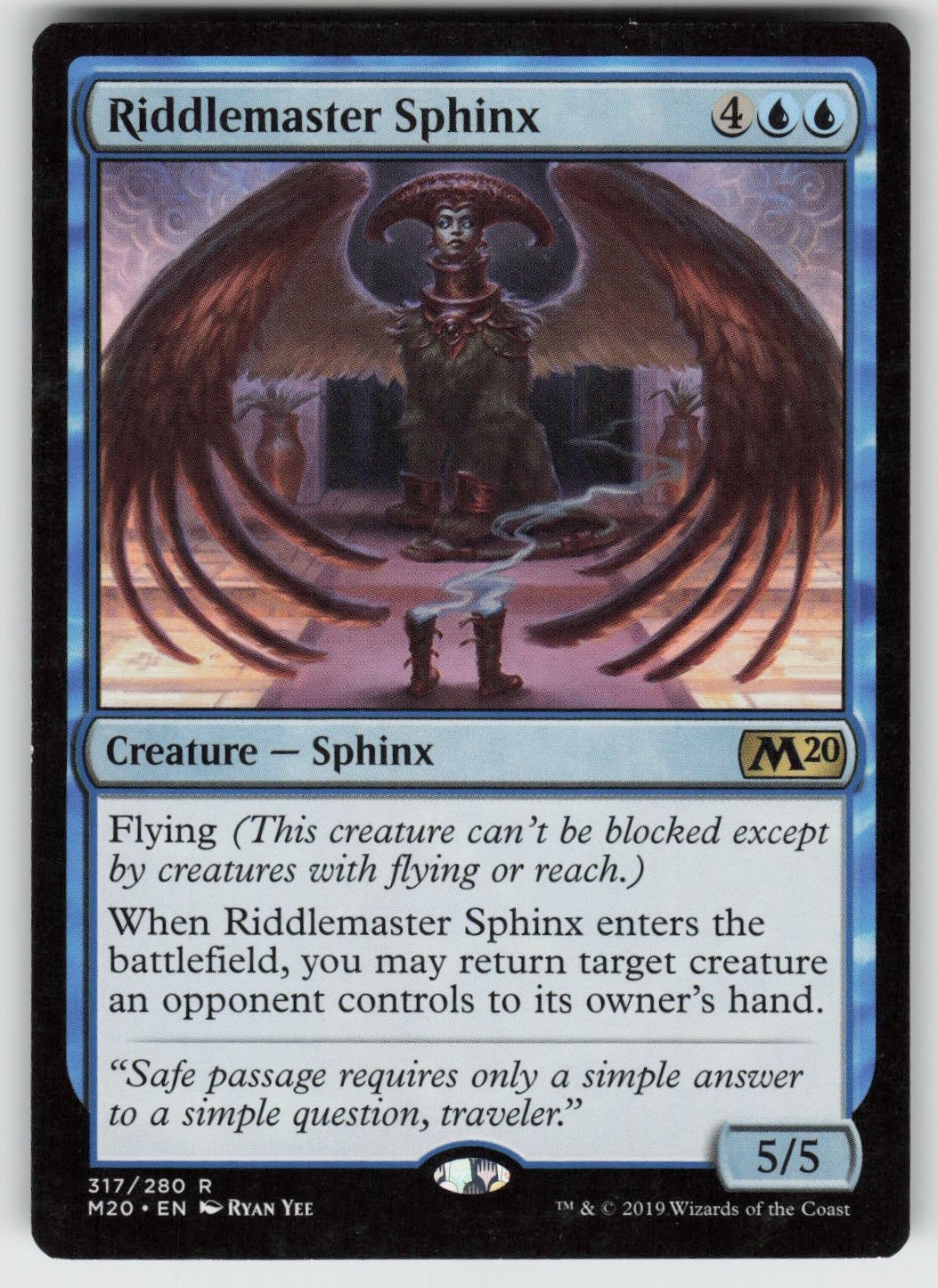 MP-01 Played Riddlemaster Sphinx 317 Core Set 2020 R