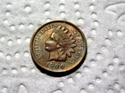 Beautifully Toned 1900 Brilliant Uncirculated 4 Diamonds Indian Head Penny D15
