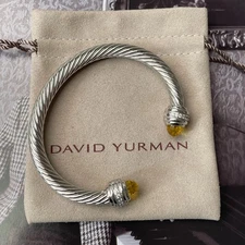 David Yurman silver citrine bracelet suitable for wrists 6-7 inches