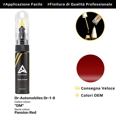 Touch Up Paint for Dr Automobiles Dr 1 0 Cod: DM Passion Red