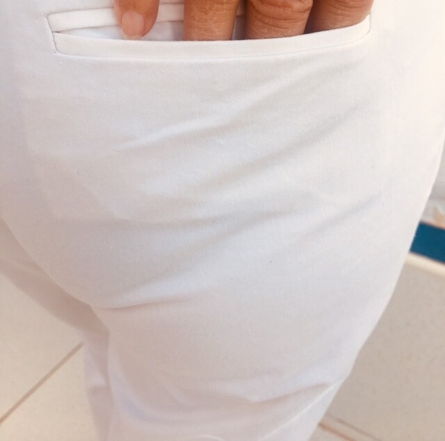 FACONNABLE jeans WHITE COTTON Size 10 Uk flared leg vintage RRP £199.00 image 9