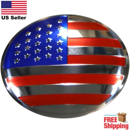 (4x) American Flag Wheel Center Cap Sticker Emblem Decals 2.2" Dome - Picture 6 of 7