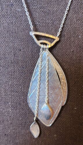 silpada sterling silver leaf - Gem