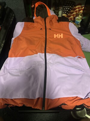 Helly Hansen Women's Powchaser 2.0 Snow Jacket XLarge Heather Lilac Burnt Sienna